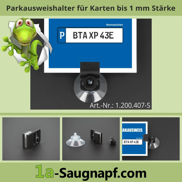 ab 1,02 € Parkausweishalter Kartenhalter Gripper kaufen, Parkausweishalter  Kartenhalter Saugnapf+Mutter Auto-Scheibe, Gripper - , alles für die Schilderbefestigung, Glashalter, Abstandhalter, Saugnäpfe