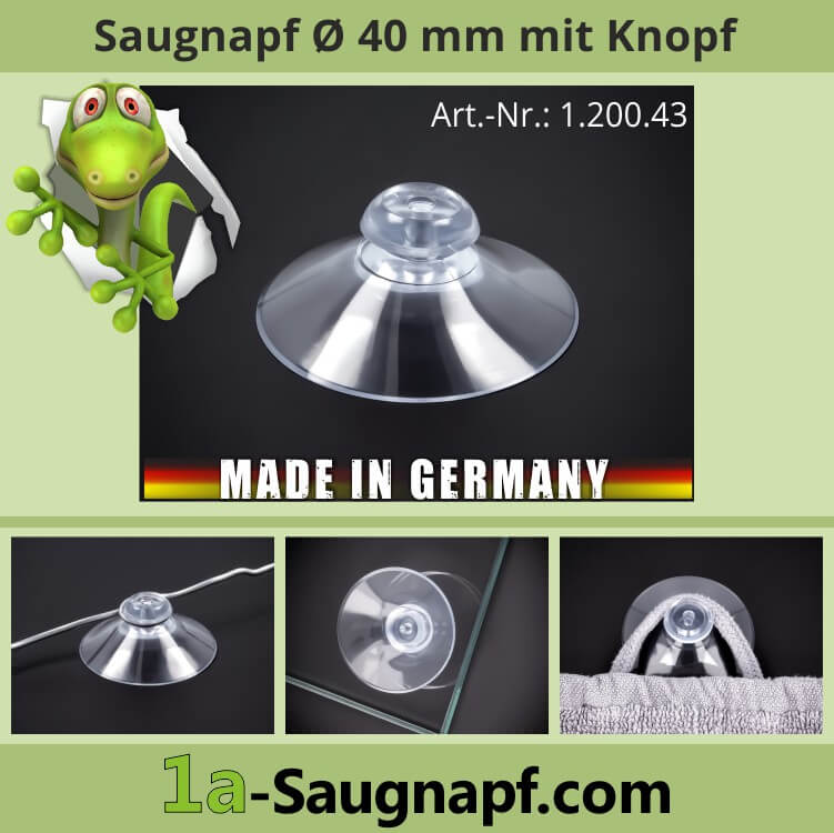 Saugnapf Ø 40 mm mit Clip, Saugnäpfe, Displayartikel, Produkte