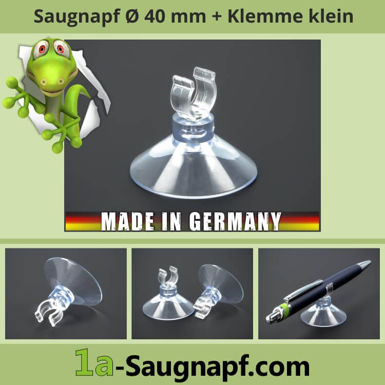 Saugnapf mit Clip 25 / 7 mm – AQUATANA