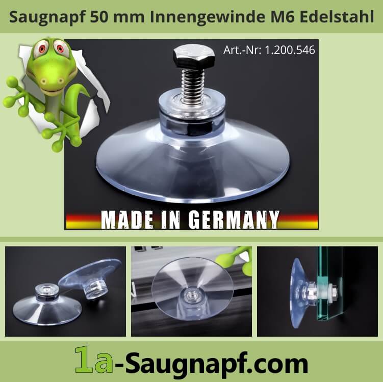 Saugnapf klar 30 mm Durchmesser mit Öse