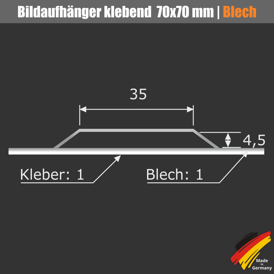 ab 1,18 € Bildaufhänger selbstklebend bis 3 kg hier kaufen