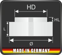 Saugnäpfe 50mm mit Lasche + Gewinde 6mm + Mutter schwarz M4 | Saugnapf