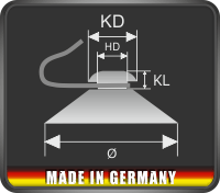 Saugnapf mit Metallhaken