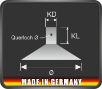 Saugnapf mit Querloch Saugnapf mit Querloch