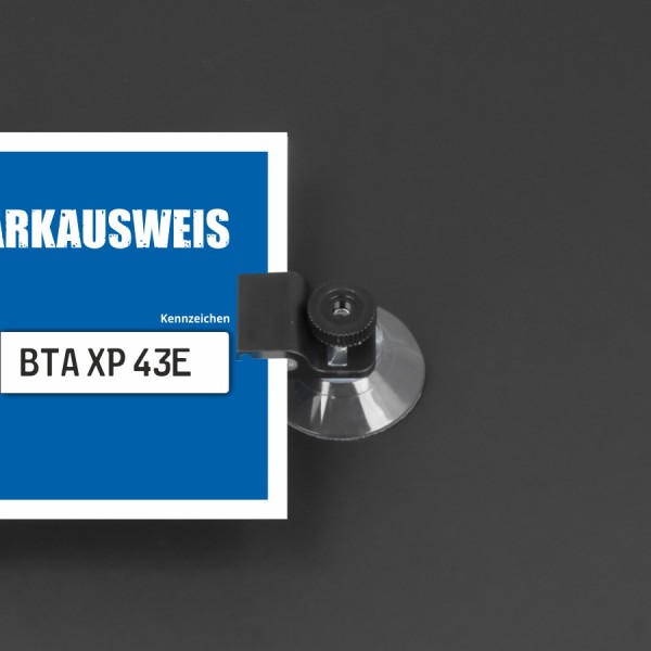 Praktischer Parkausweishalter mit Saugnapf – Jetzt sichern!