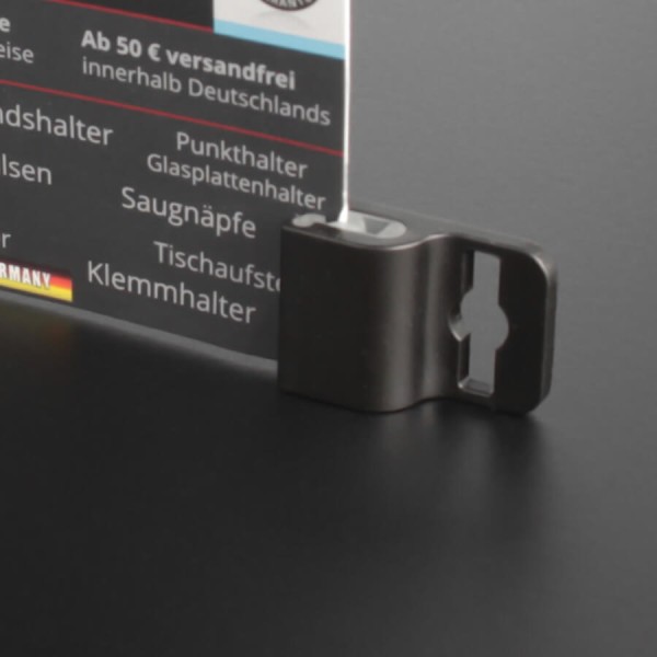 Ausweishalter Kartenhalter für Saugnapf oder Band 17x25 mm Gripper