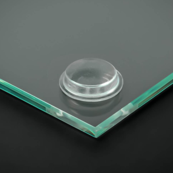 Anschlagpuffer Ø19x4mm selbstklebend Glasunterlage Gummi | transparent